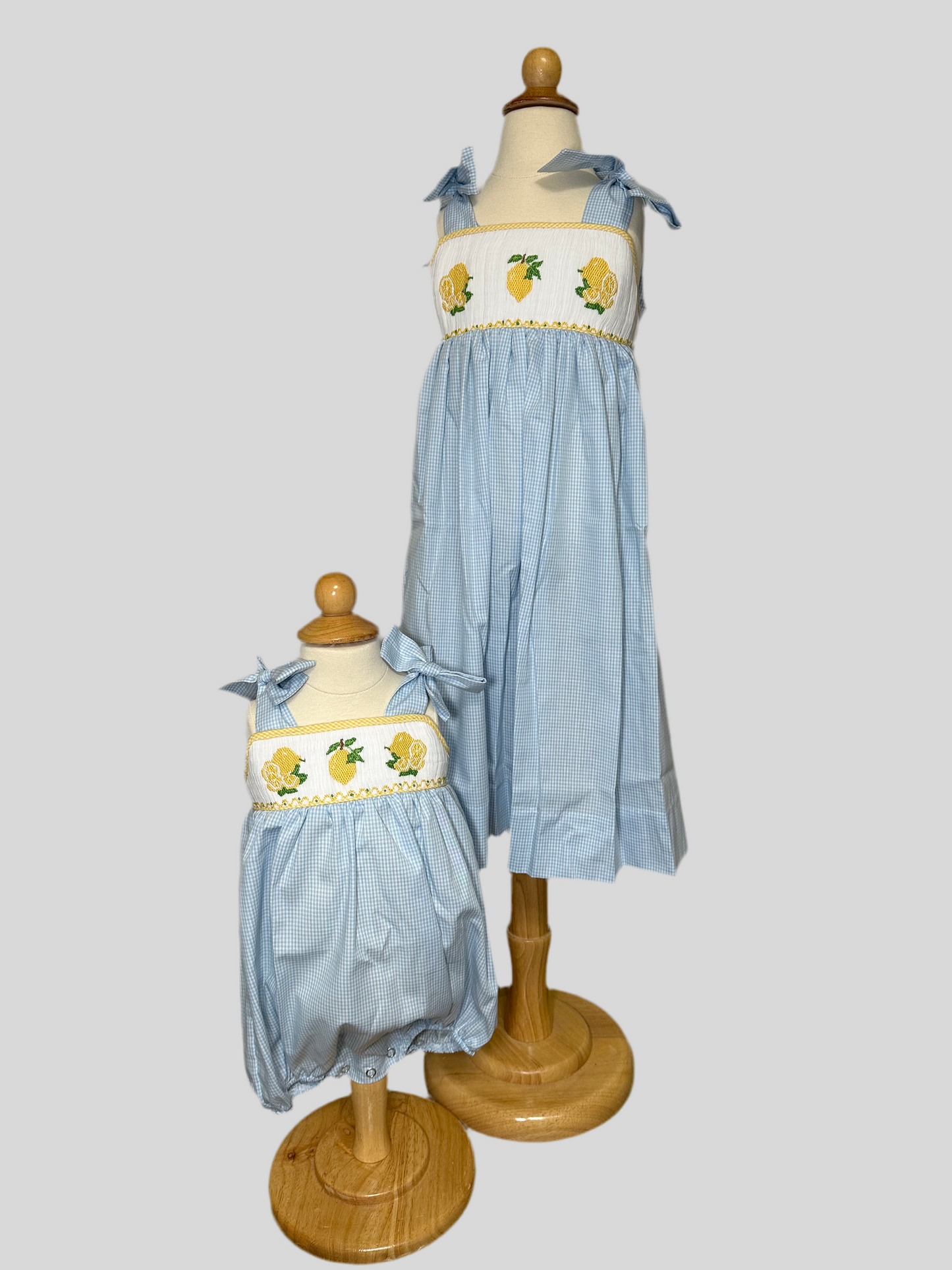 Lemon Hand Smocked Dress
