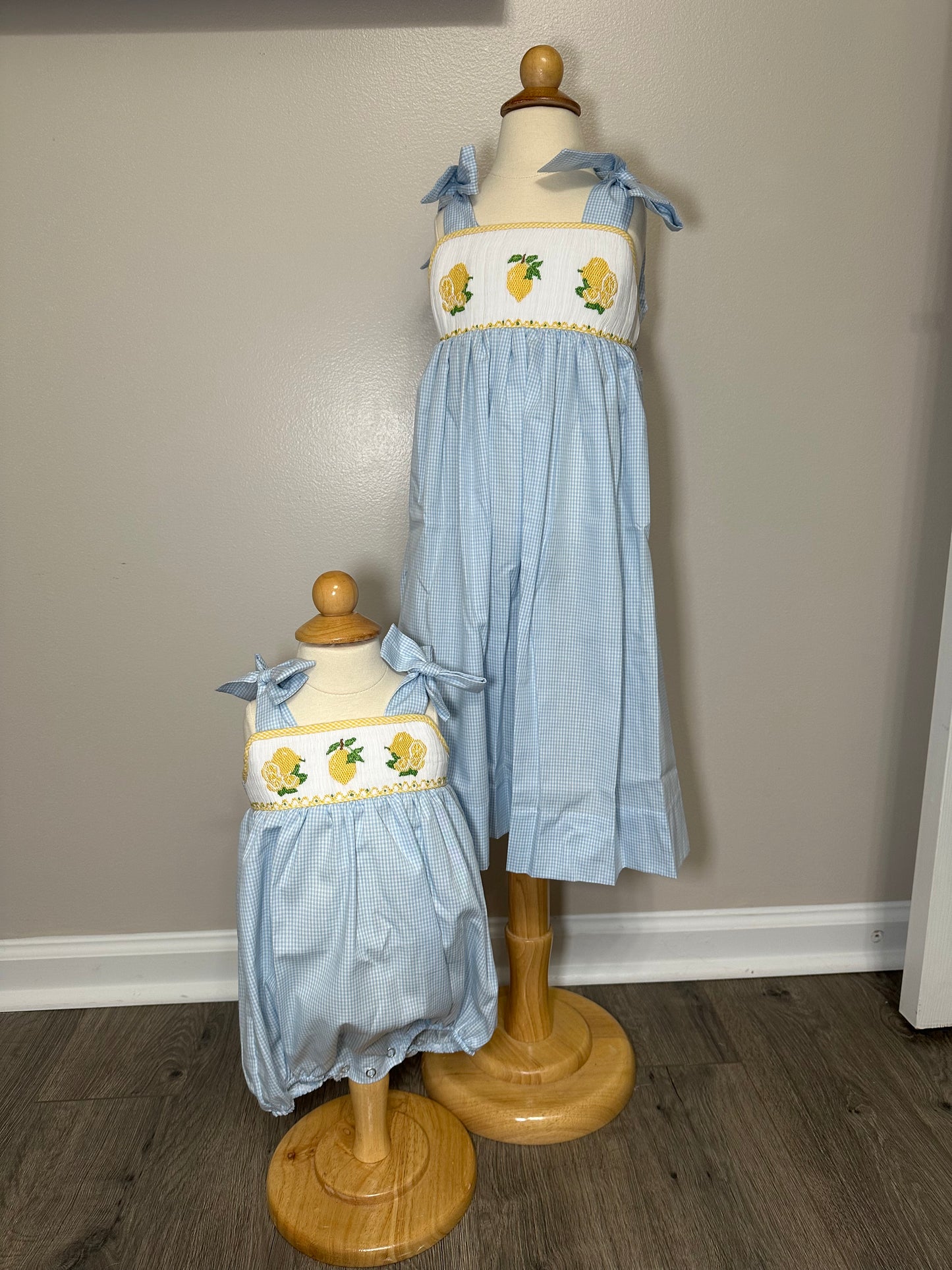 Lemon Hand Smocked Dress