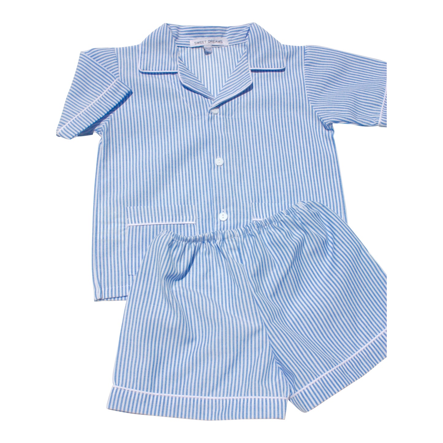 Pinstripe Pjs Shorts Sets Multiple Colors