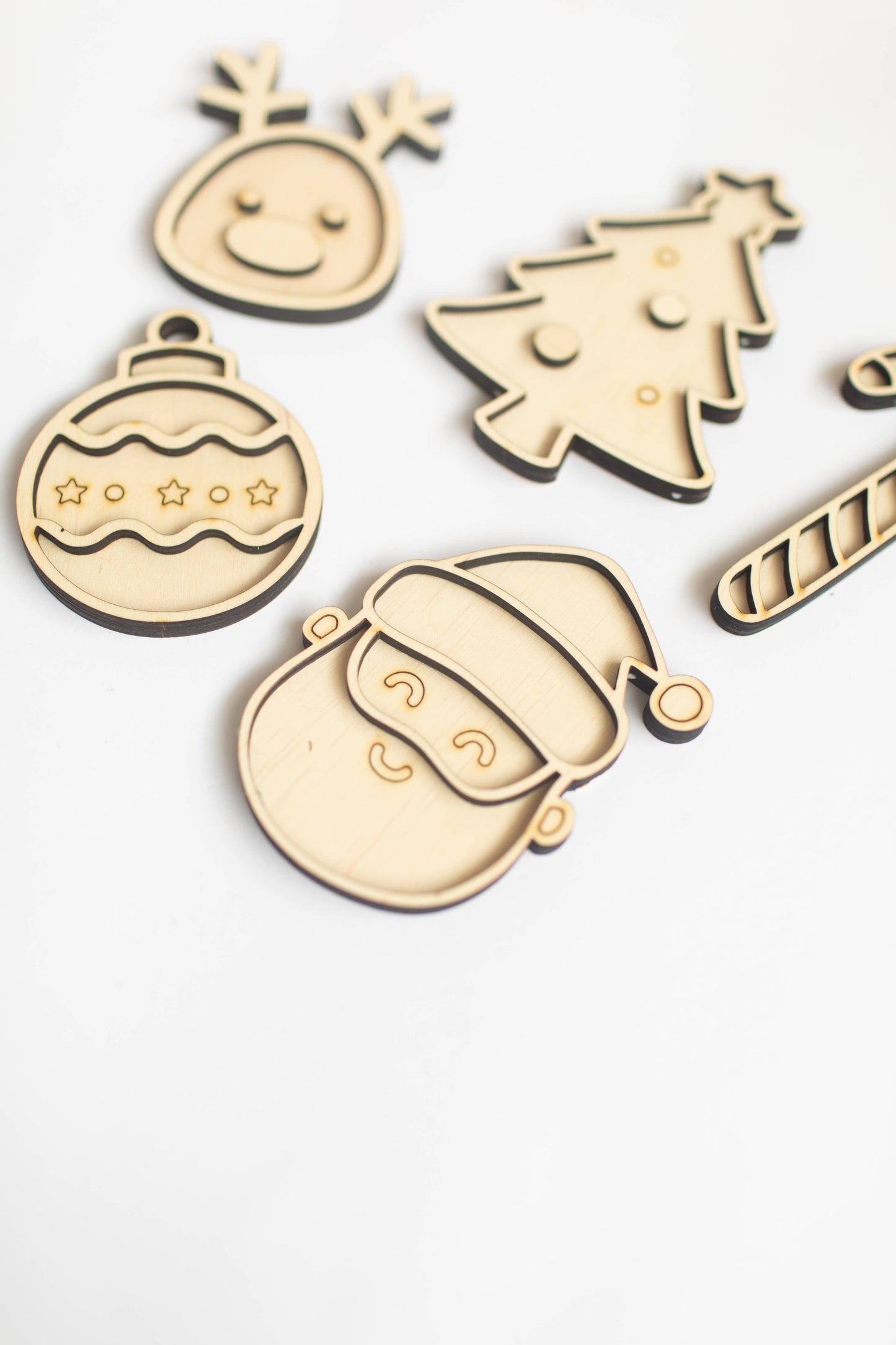 Christmas Wood Mini Sensory Tray Set