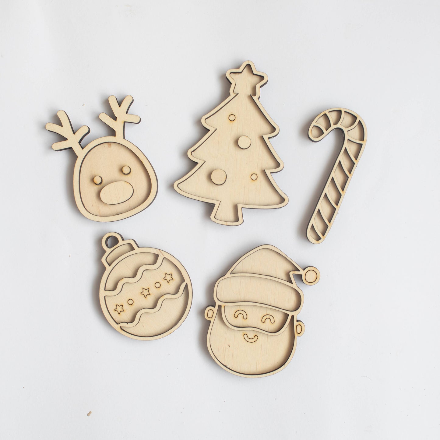 Christmas Wood Mini Sensory Tray Set