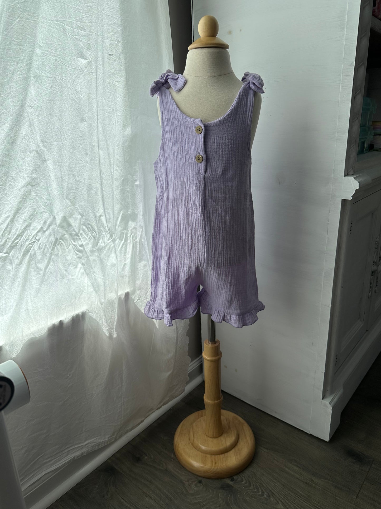 Reese Tie Romper Lilac