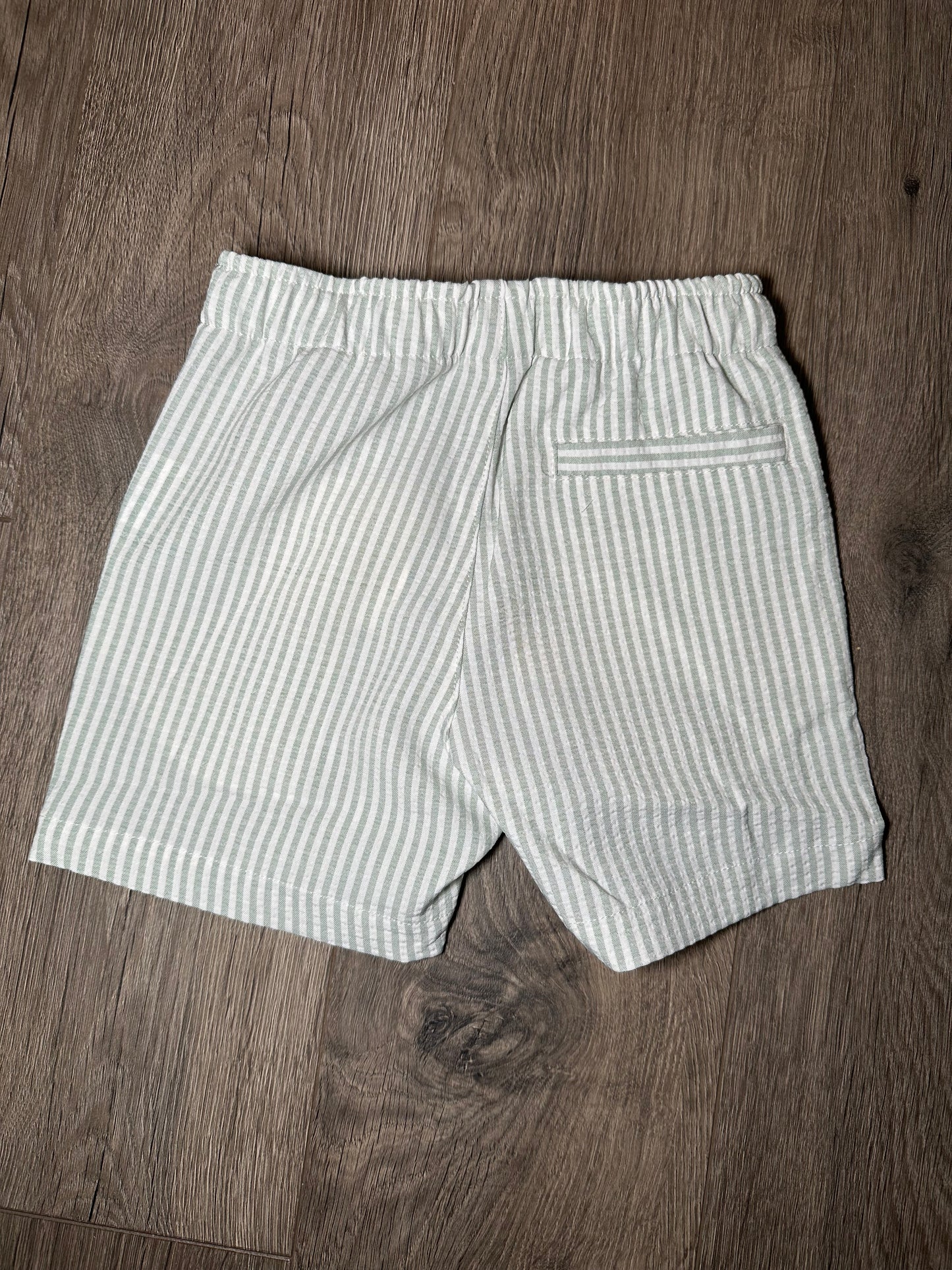 Moss Stripe Seersucker Short