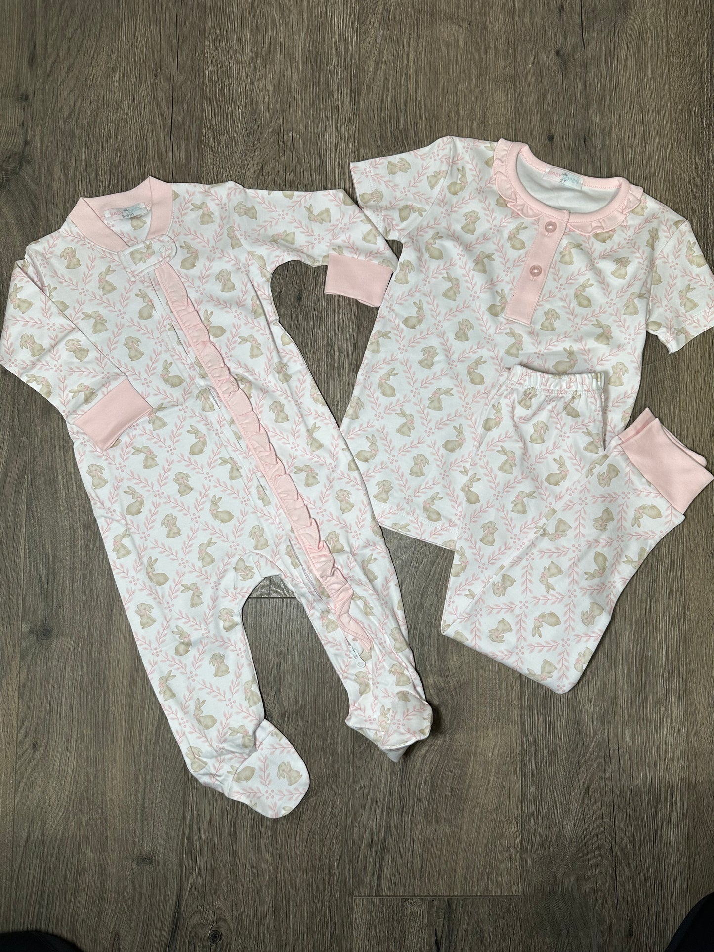 Pink Easter Bunnies Pima Loungewear