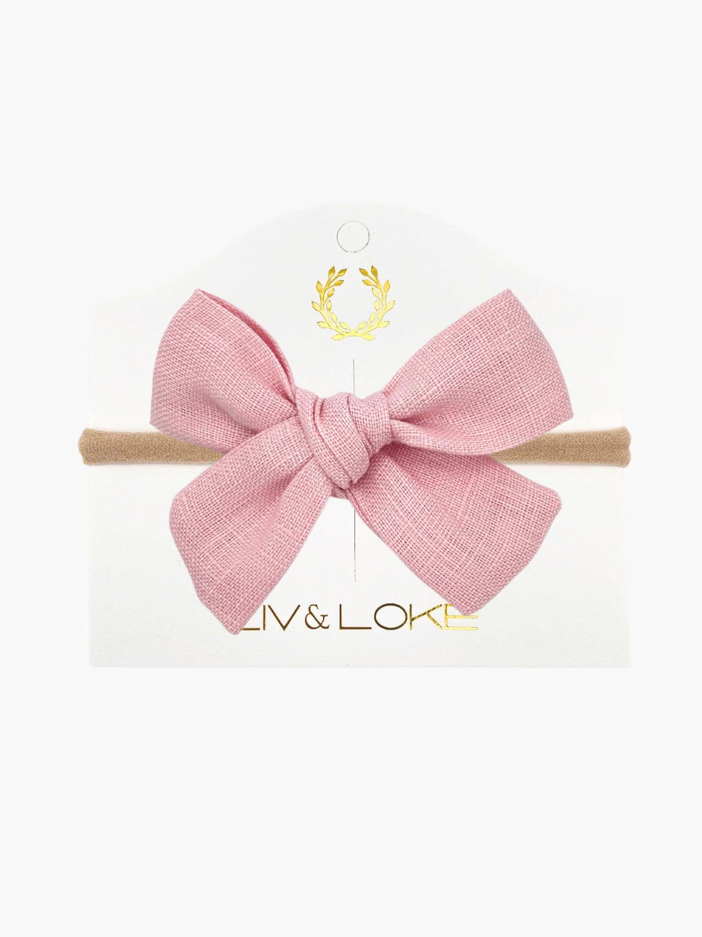 Ester Bow Hairband - Baby Pink